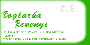 boglarka remenyi business card